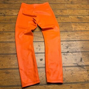ZYIA Active Orange High‎ Rise Leggings Athletic Workout Athleisure Size 2